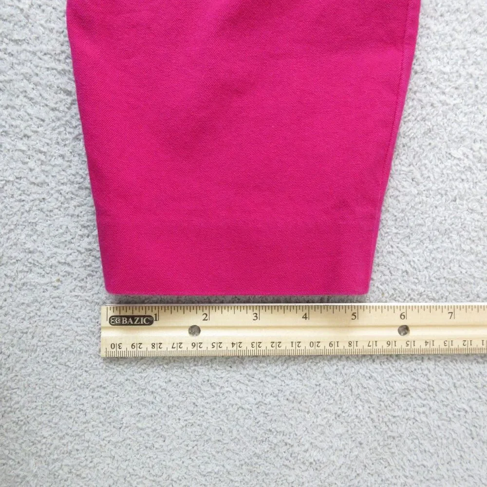 J. Crew Minnie Stretch Ankle Pants Womens 6 Pink Mid‎ Rise Casual Flat Front Zip
